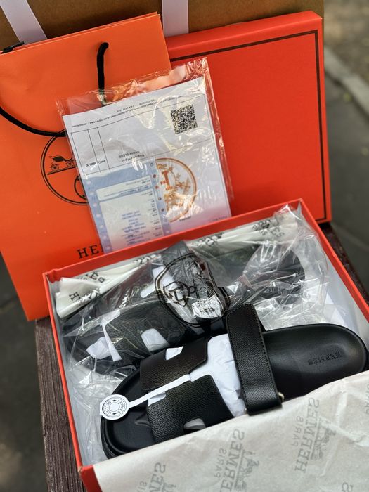 HERMES  paris шлепанцы
