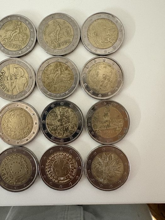 16 Moedas de 2 euros raras