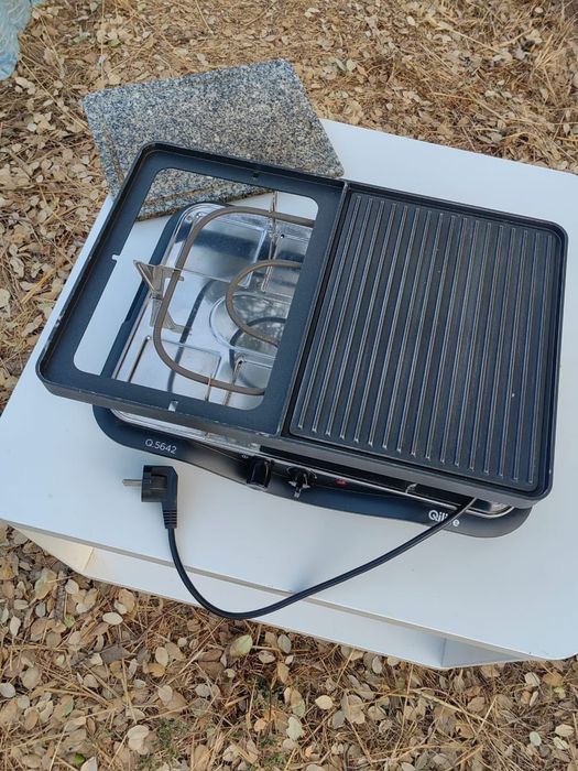 Raclette / Grelhador Qilive Q.5642 para 8 pessoas – Pedra + Grill