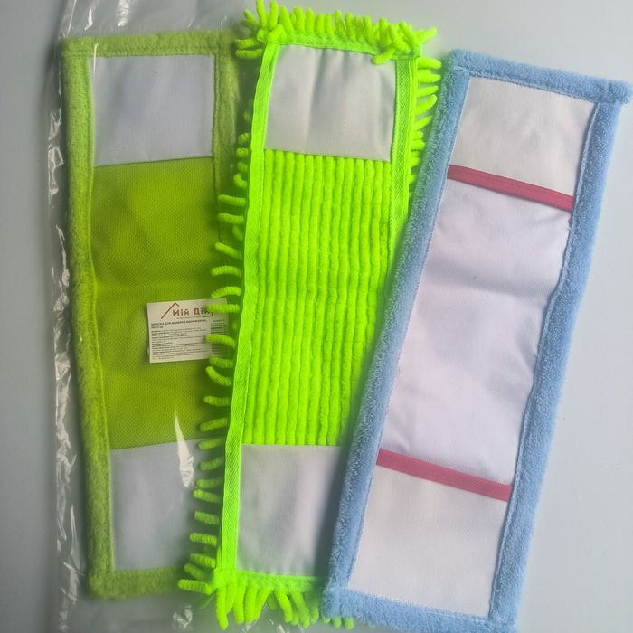 Набір мопів (запасок) на швабру 40*10 см, 3 шт