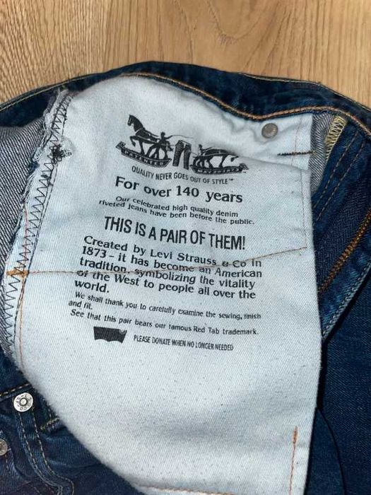 Spodnie Levi's granatowe  jeansy W29 34L