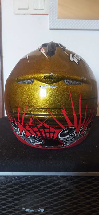 Capacete Troy Lee Designs SE3 ECE Piston Helmet Gold