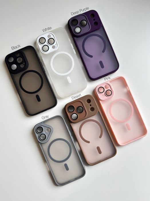 Чохол протиударний матовий з MagSafe для iPhone 16 / 17 Pro Max чехол айфон про макс з магсейф удароміцкий удароміцкий матовий захист камери