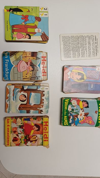 Lote 3 Baralhos Cartas Heidi Vintage (Fournier, Anos 70) - Completos