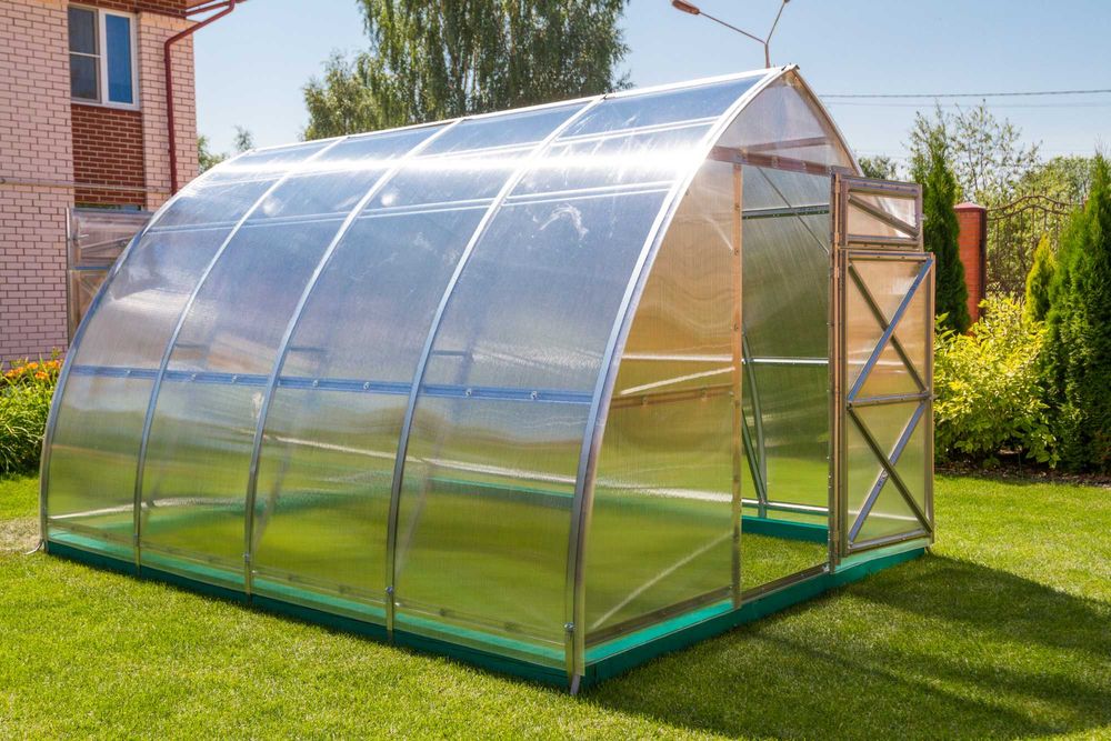 Szklarnia od 3x2 do 3x12 z poliwęglanu | 360 kg/m² | 10 lat gwarancji