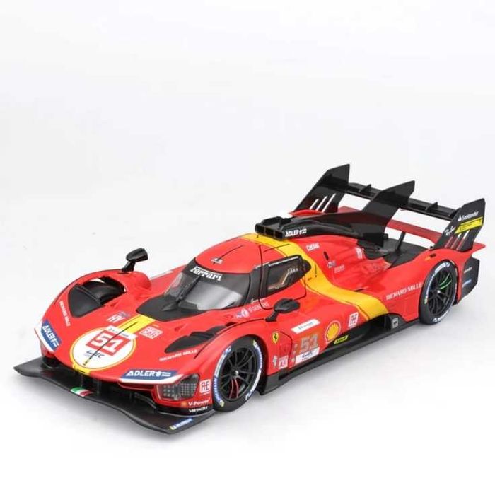 Burago 1/24 Ferrari Racing Kit 499P Le Mans Hypercar (#51) Diecast Model Kit