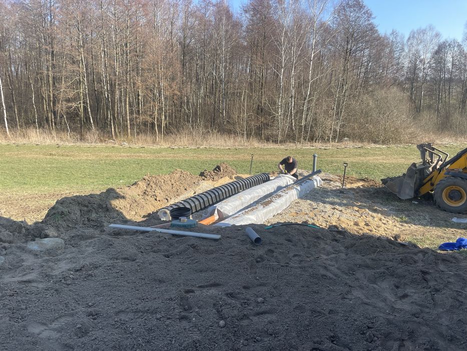 Usługi koparko-ładowarką, Usługi budowlane SSO, Szamba, Polbruki