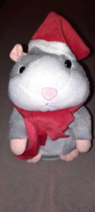 Хомяк Повторюшка новорічний на батарейках