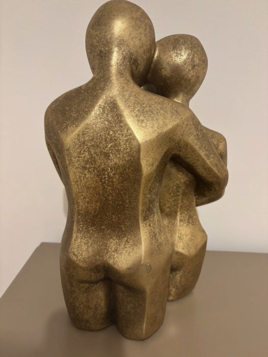 Estatueta casal em dourado