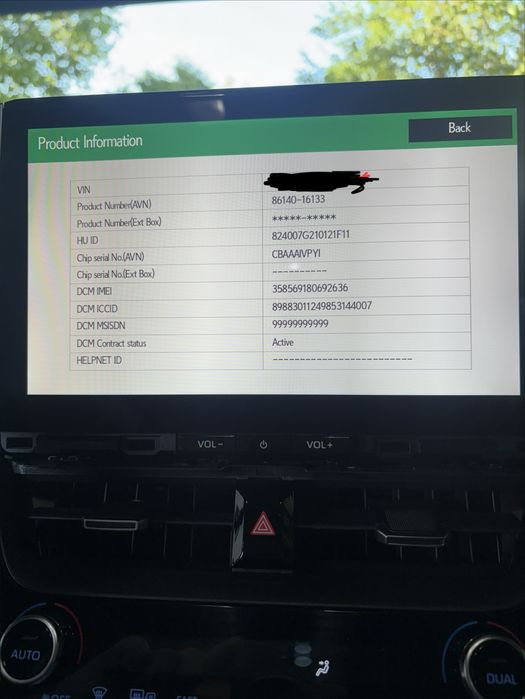 Radio corolla cross MM21 (polift) 86140-16133