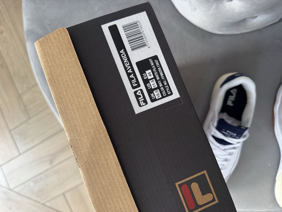 Fila Avenida  Klasyczne Buty Męskie Skórzane Białe 45