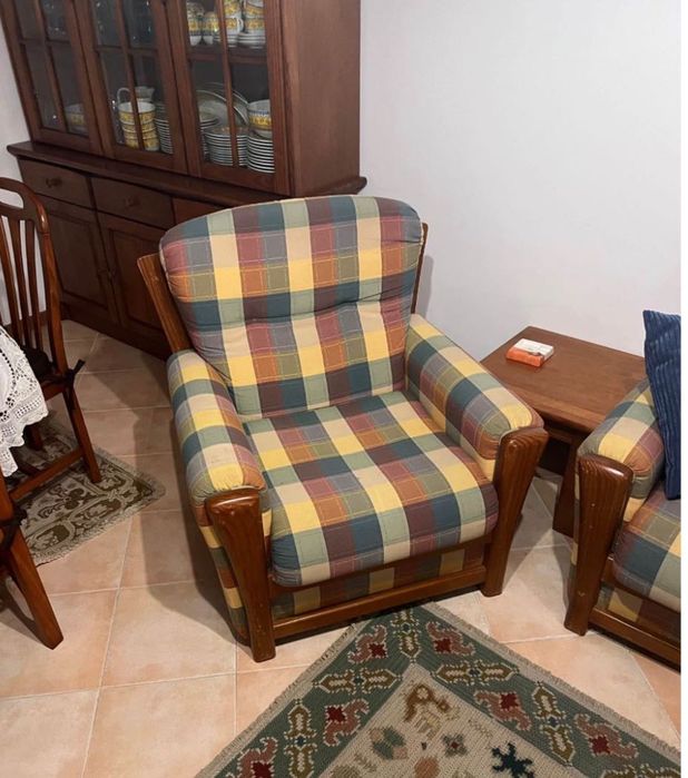 Conjunto de sofas coloridos