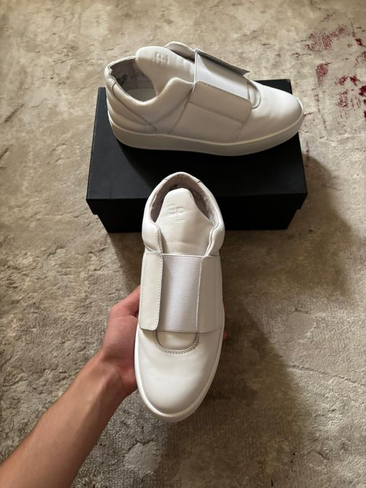 Sapatilha - Filling Pieces Slip - On White Leather Sneakers