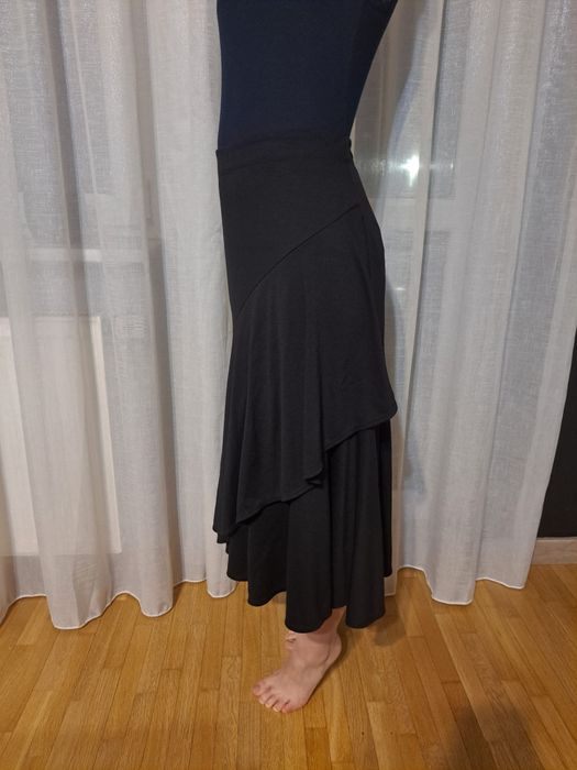 Spódnica Max Studio , S, czarna, asymetryczna, maxi,