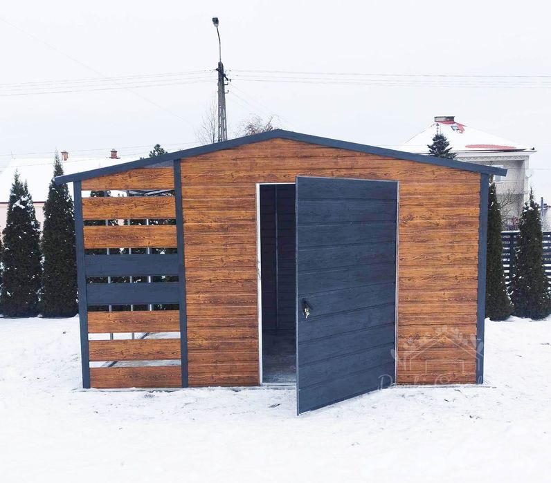 Domek Ogrodowy Schowek 2,5x2 wiata 1x2 okno drewnopodobny 2x2 ID435