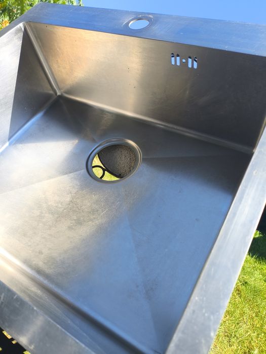 Zlewozmywak i kran z wysuwaną wylewką używany