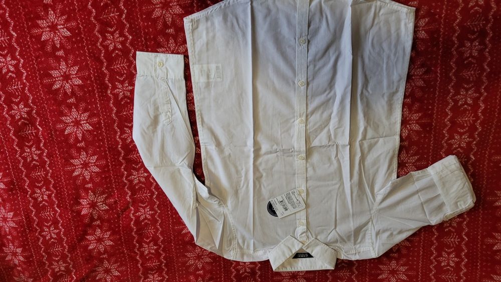 Біла нова сорочка для хлопчика у школу 146 см