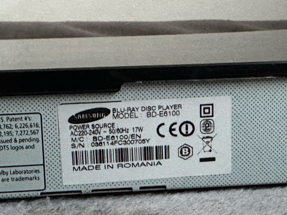 Odtwarzacz blu-ray 3D samsung dvd