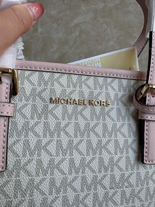 Жіноча сумка Michael Kors jet set travel рожева