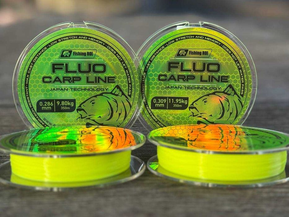 Жилка/ліска/леска FR Fluoro Carp 350м салатова/зелена/яскраво-зелена