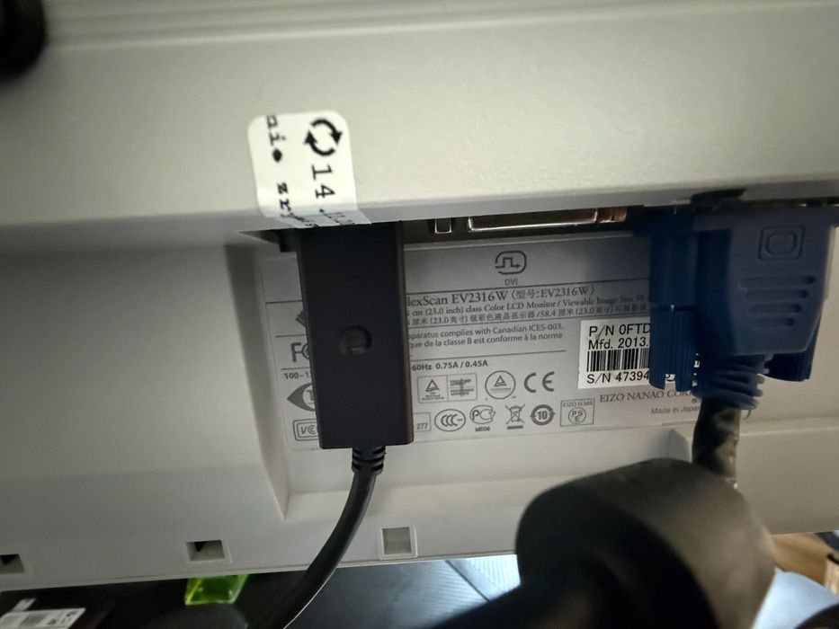 Monitor Eizo FlexScan EV2316W