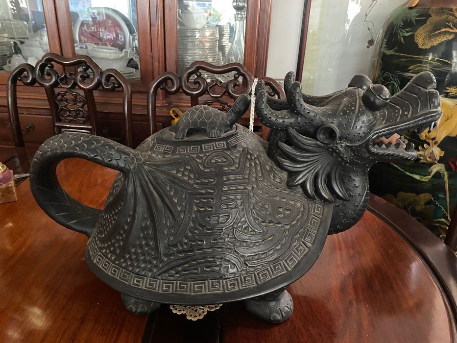 Pote grande Tartaruga-Dragão Chinês