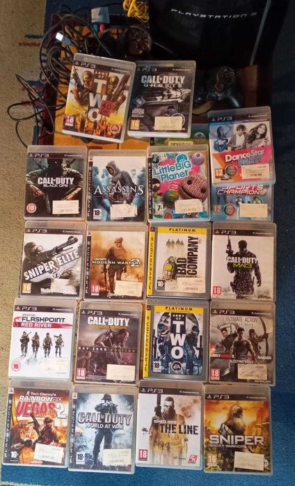 Playstation 3 Fat 500 jogos comandos camera microfones