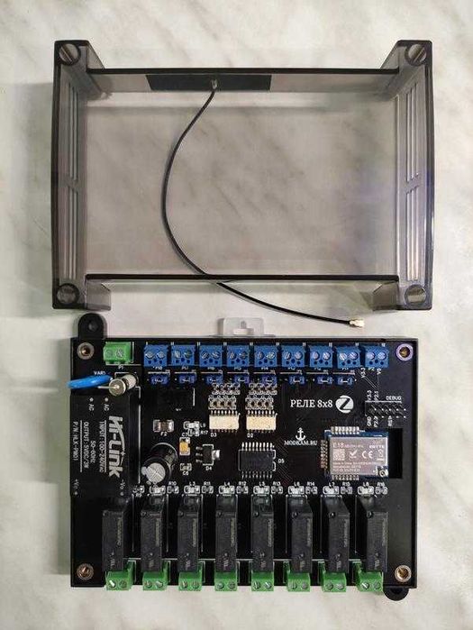 Zigbee Реле на 8 каналов с сухими контактами