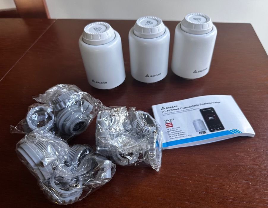 SALCAR Termostat grzejnikowy TRV603 3-częściowy zestaw WiFi