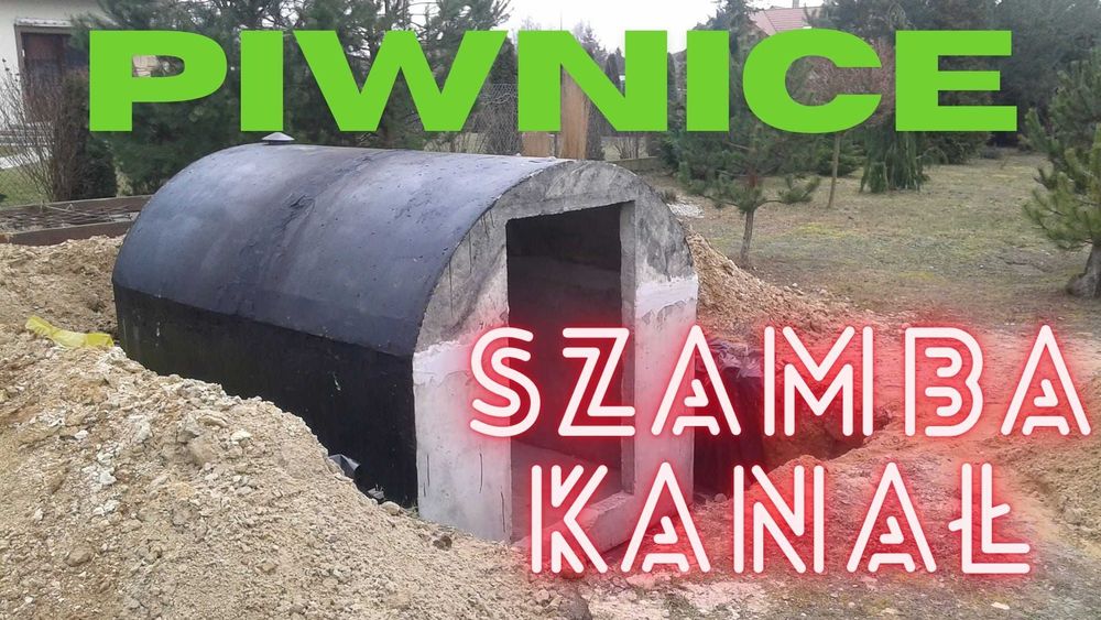 szambo betonowe szamba atest KANAŁ samochodowy PIWNICA moja woda