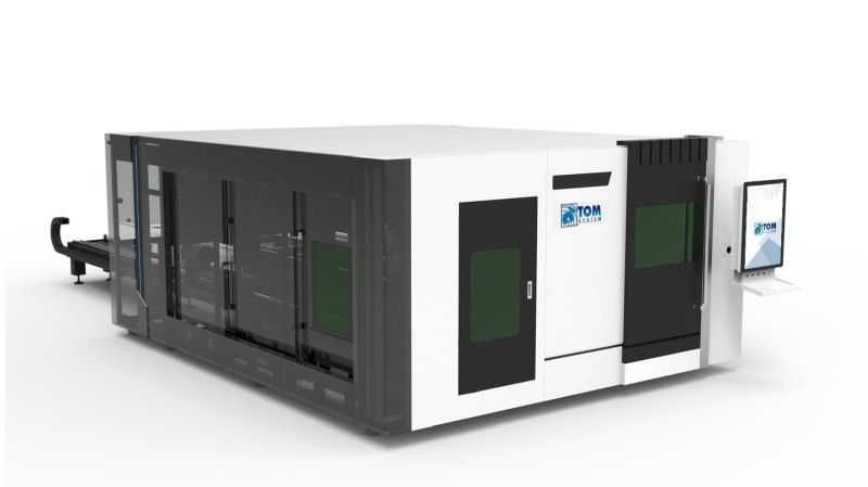 Wycinarka Laserowa 6kW z obrotnicą, 350x6000, 2 stoły wymienne