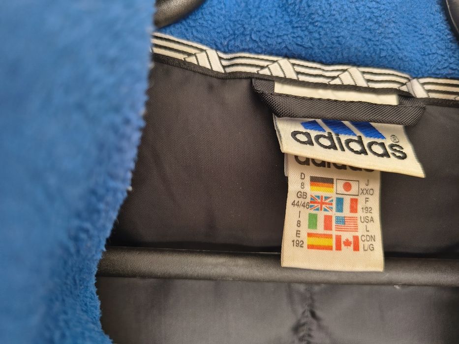 Kurtka męska Adidas,  czarno-niebieska, XL/XXL