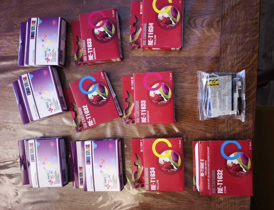 Tinteiros NOVOS - 1631 - 1632 - vendo pois impressora avariou - epson WF 2630