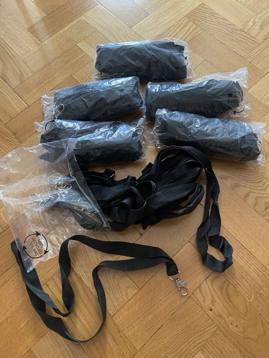 Smycz CZARNA na szyję identyfikator holder karty zbliżeniowe