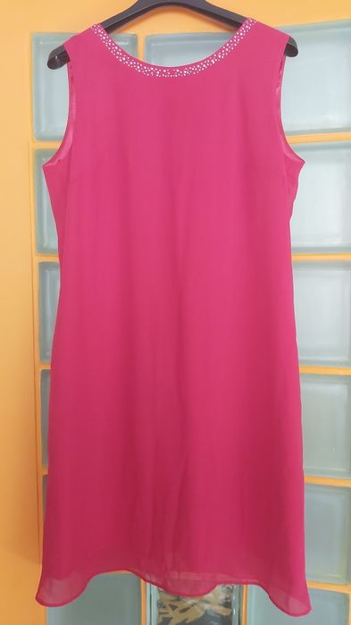 Kwatex sukienka na wesele komunię różowa rozmiar 44