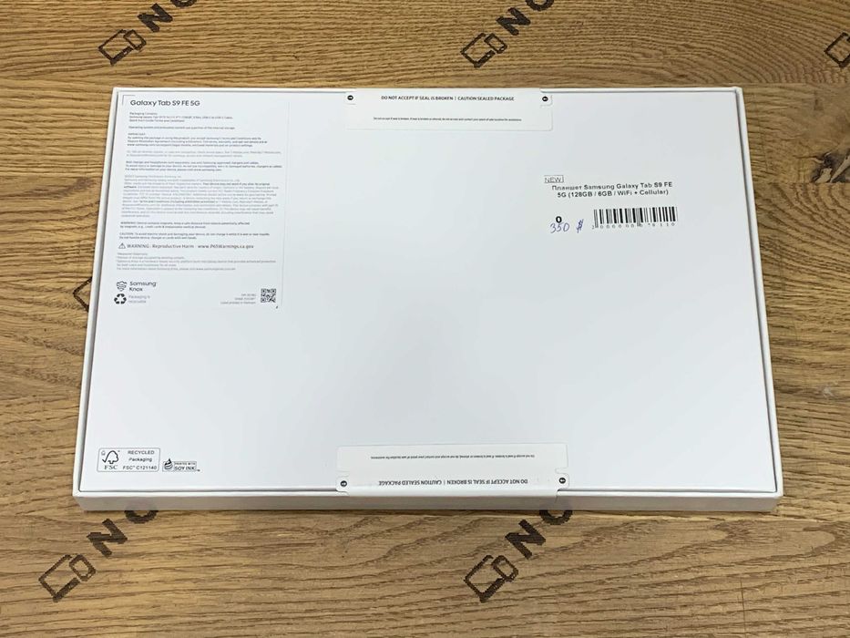 Планшет Samsung Galaxy Tab S9 FE Wi-Fi+5G 6/128GB Gray (SM-X518U)