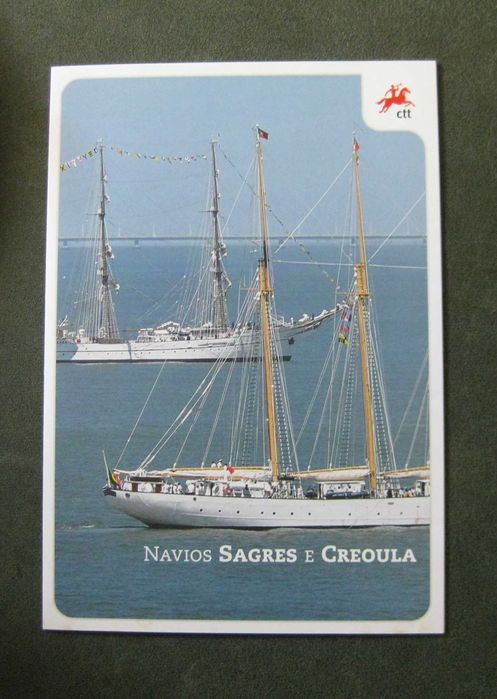 Série nº 4232/33, Blocos nº 472/73 e pagela – Navios Sagres e Creoula