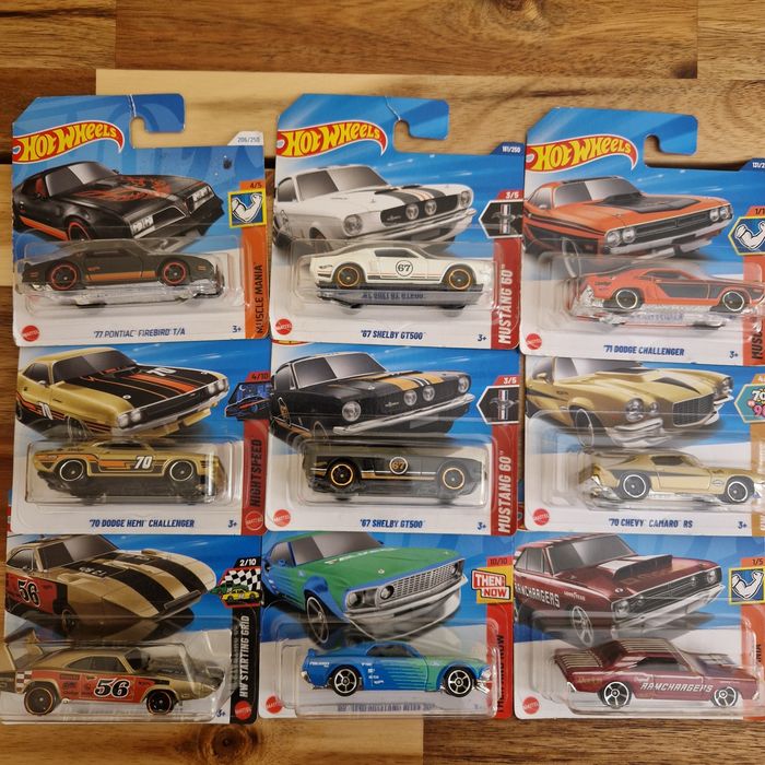 Hotwheels modelos muscle cars