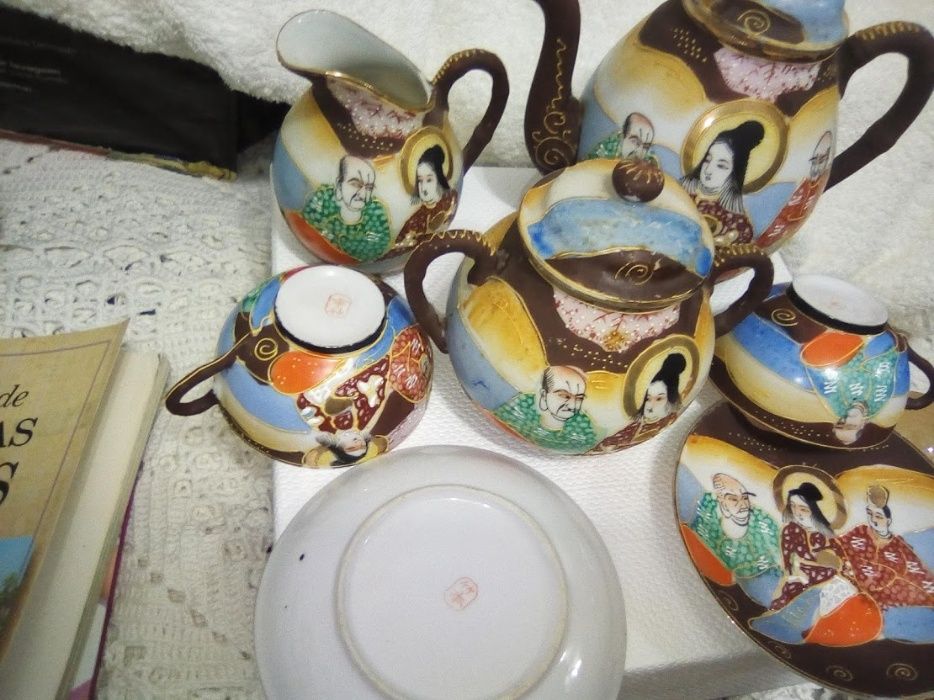 Serviço Porcelana Japonesa Muito Antigo