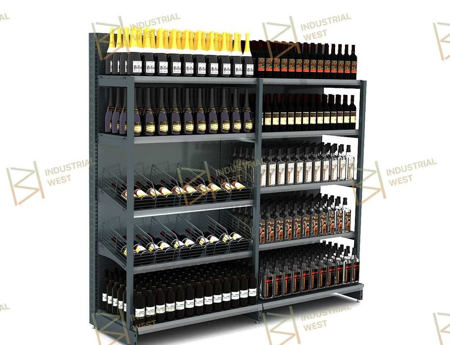 Стелажі, полиці, меблі в магазин, торгівельне обладнання В НАЯВНОСТІ