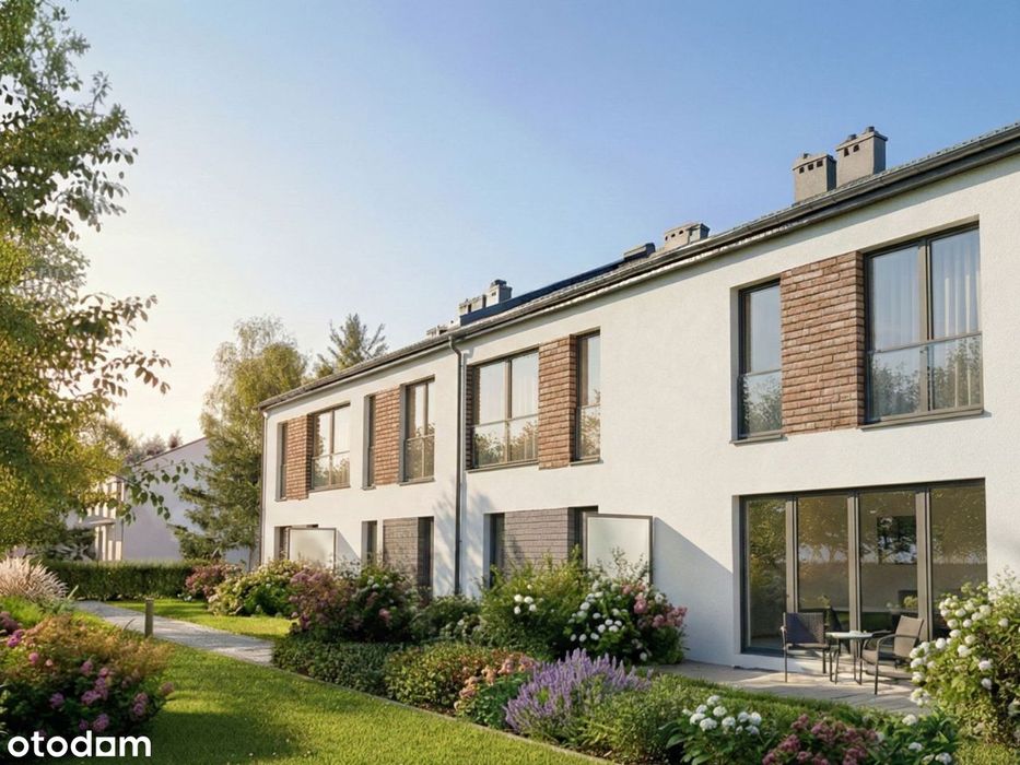 Segmenty i Bliźniaki z ogrodami przy lesie 102-108m² | Blisko PKP