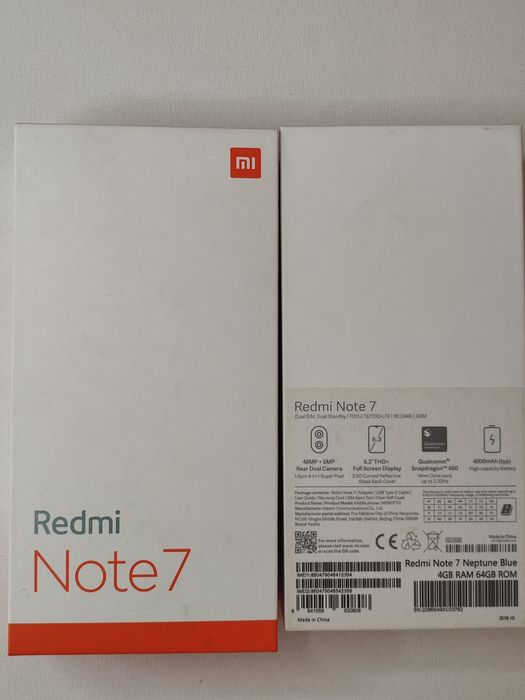Xiaomi redmi note 7, 4/64Gb
