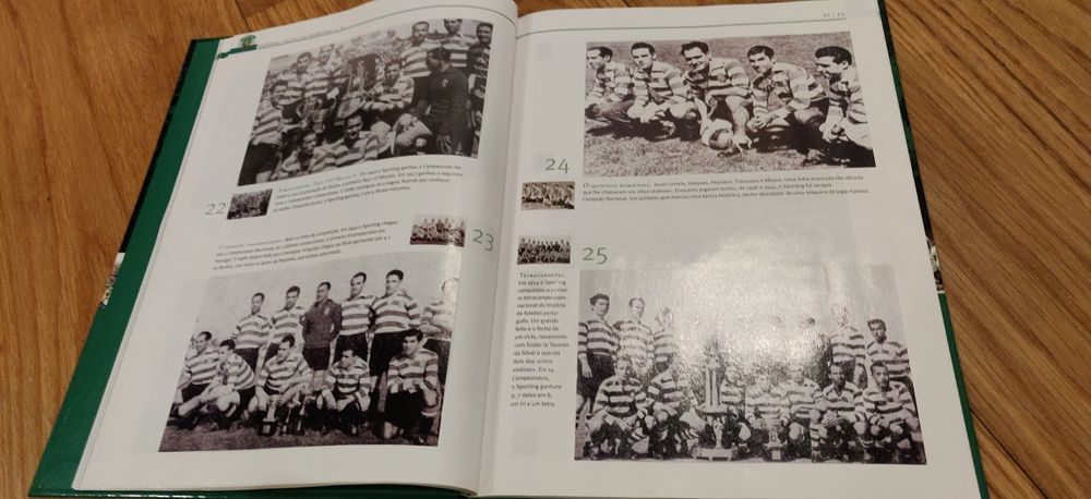 Livro cromos História Visual do Sporting