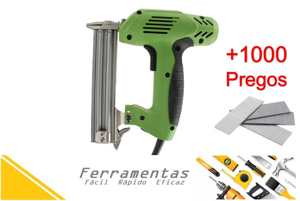 Pistola de pregos e agrafos elétrica - NOVA