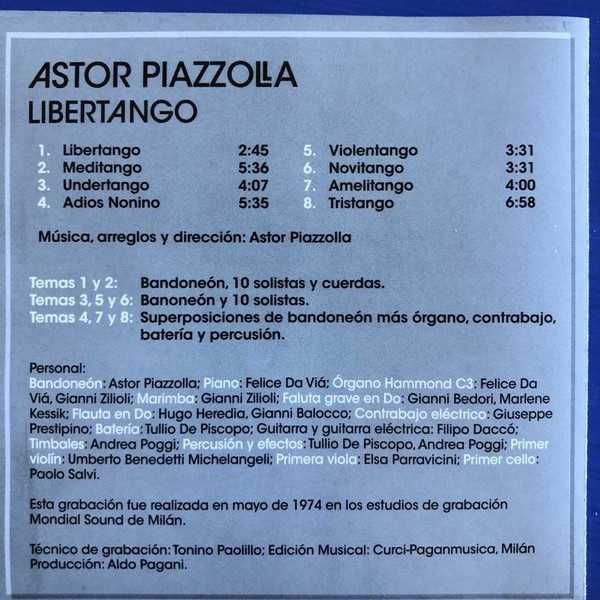 Astor Piazzolla ‎– Libertango (CD World Music)