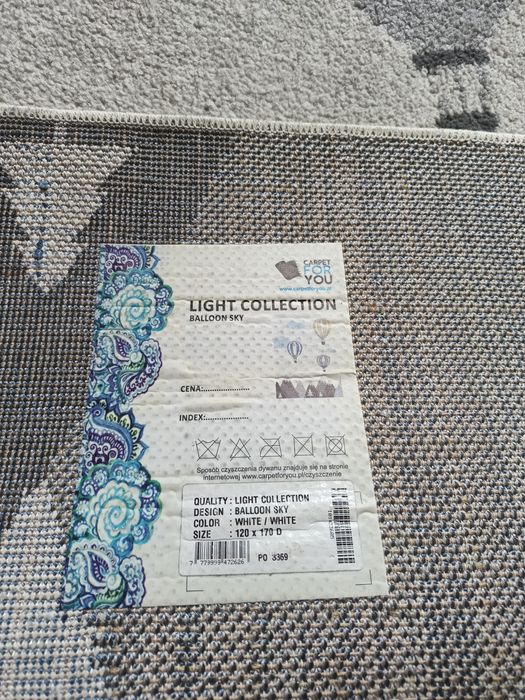 Dywan dziecięcy Balony Góry Niebo Chmury 120x170