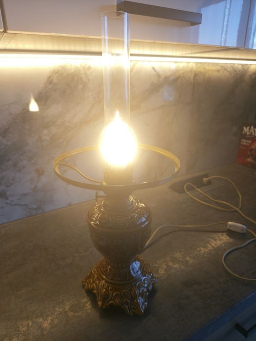 Lampa ceramiczna stołowa WZMPF Wałbrzych
