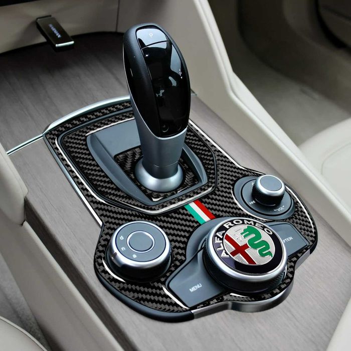 Decalque fibra de carbono Consola central