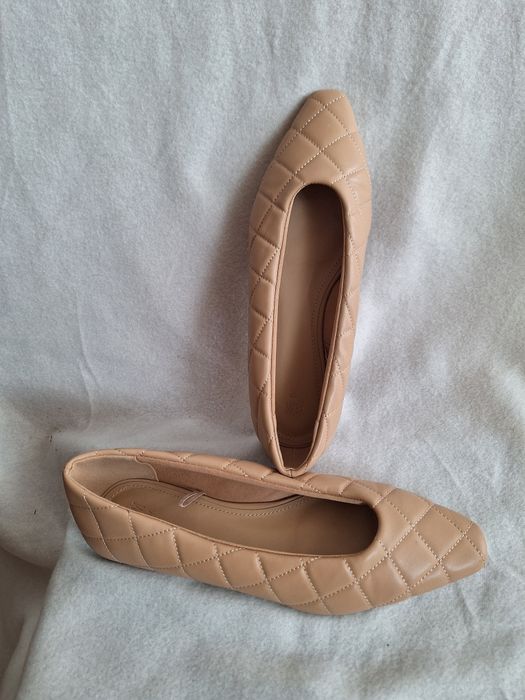 Baleriny beżowe H&M  roz.38,5-39