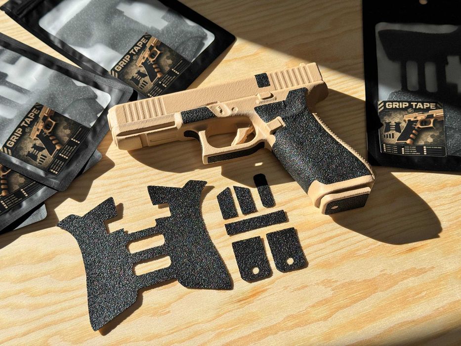 Накладки з абразивного Грануляту для Glock 17 Gen 5. Накладки Глок 17 19 21 43